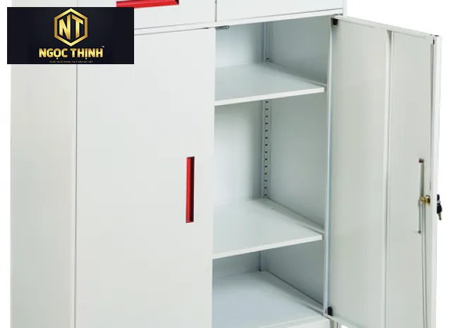 Tủ hồ sơ trắng hiện đại  kèm với tay nắm âm màu cam TU12NKD Tủ hồ sơ trắng hiện đại  kèm với tay nắm âm màu cam TU12NKD